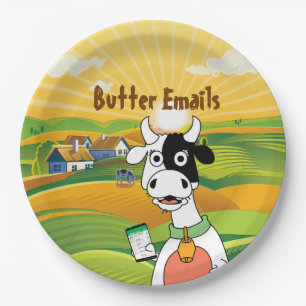 Butter Emails Political Humour Paper Plates