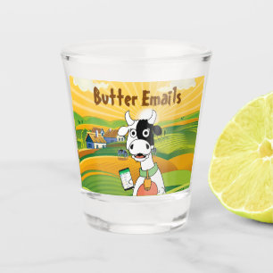 Butter Emails Political Humour Shot Glass