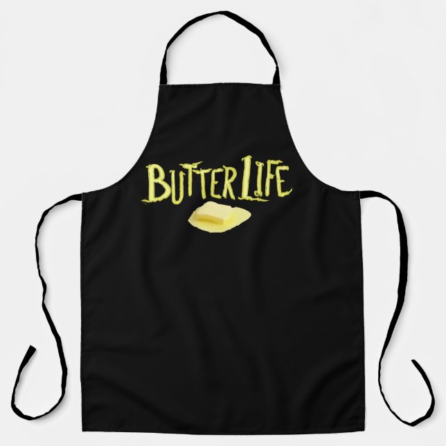 Butter Life Black BG Apron (Front)