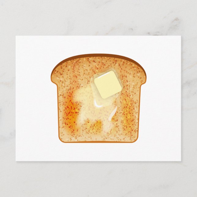 Butter on toast postcard (Front)