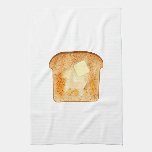 Butter on toast tea towel (Vertical)