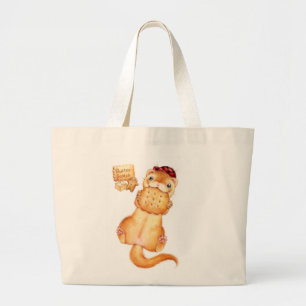 butter scotch ferret large tote bag