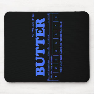 Butter Stick - Blue Funny Mouse Pad