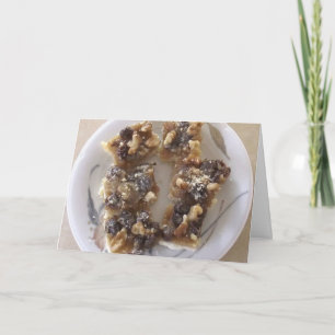 Butter Tart Square Recipe Card