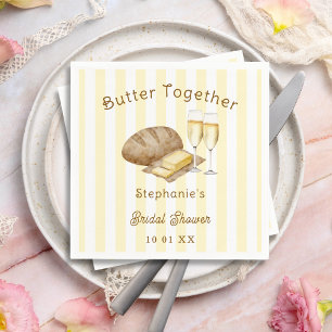 Butter Together Bread and Butter Bridal Shower Napkin
