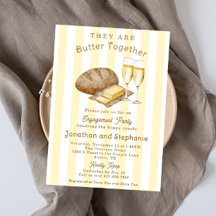 Butter Together Bread and Butter Engagement Party Invitation