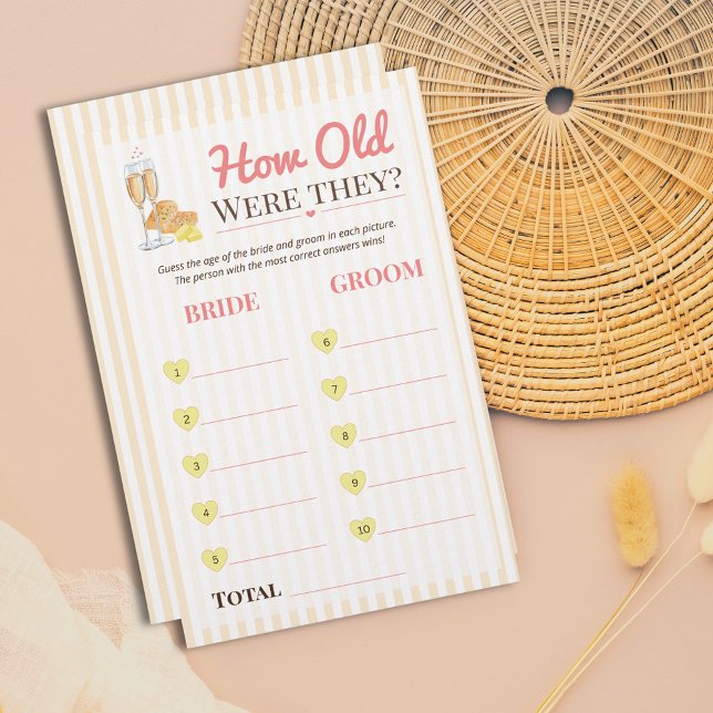 Butter Together bridal Game How Old Were They ? (Creator Uploaded)