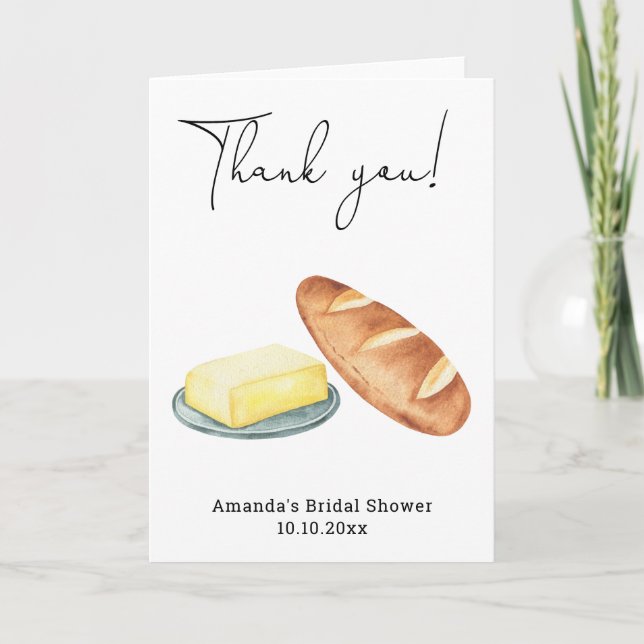 Butter Together Bridal Shower  Card (Front)