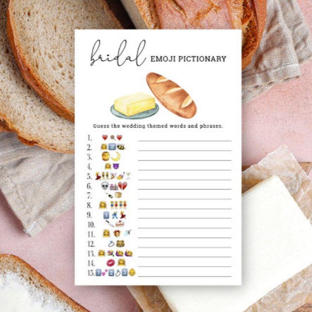 Butter together - bridal shower emoji pictionary (Creator Uploaded)
