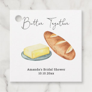 Butter Together Bridal Shower Favour Tags