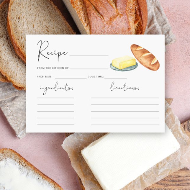 Butter Together Bridal shower - Recipe card (Creator Uploaded)