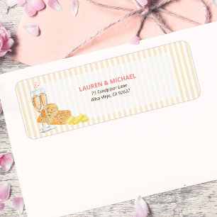 Butter Together Bridal Shower Return Address  Label