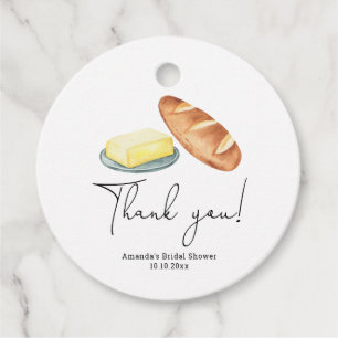Butter Together Bridal Shower Thank you Favour Tags