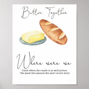 Butter together bridal shower - Where Were We Poster