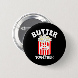 BUTTER Together Movie Popcorn 6 Cm Round Badge