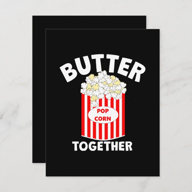 BUTTER Together Movie Popcorn Enclosure Card (Front/Back)