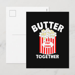 BUTTER Together Movie Popcorn Holiday Postcard
