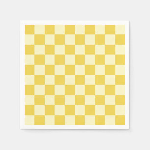 Butter Yellow Checkerboard Napkin