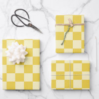 Butter Yellow Chequerboard