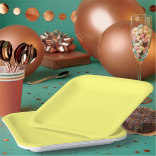 Butter Yellow Paper Plate