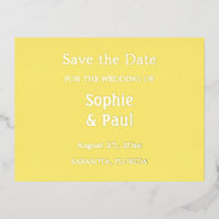 Butter Yellow Save the Date