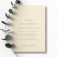 Butter Yellow | Simple Elegant Wedding