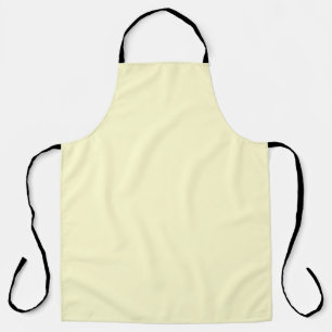 Butter Yellow Solid Colour   Classic Elegant Apron