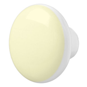 Butter Yellow Solid Colour   Classic Elegant Ceramic Knob