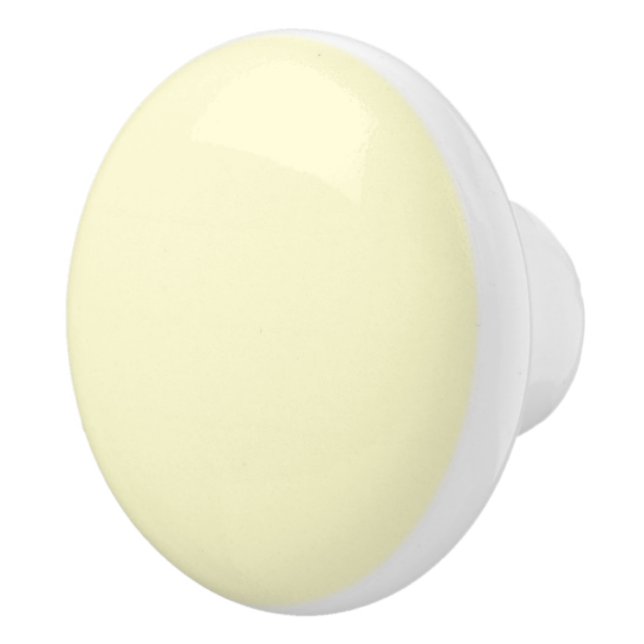 Butter Yellow Solid Colour | Classic Elegant Ceramic Knob (Right)