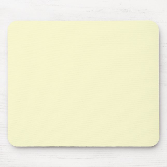 Butter Yellow Solid Colour | Classic Elegant Mouse Pad (Front)