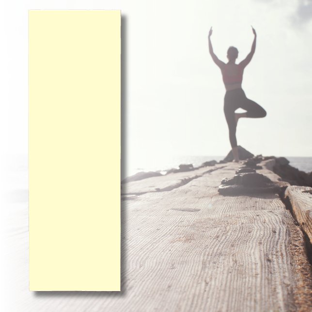 Butter Yellow Solid Colour | Classic Elegant Yoga Mat (Creator Uploaded)