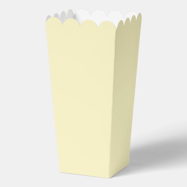 Butter Yellow Solid Colour Favour Box (Front)