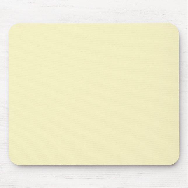 Butter Yellow Solid Colour Mouse Pad (Front)