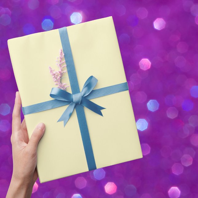 Butter Yellow Solid Colour Wrapping Paper (Creator Uploaded)