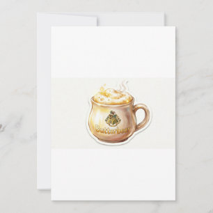 Butterbeer Sticker - Magical Wizarding Drink - Har Invitation