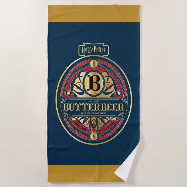 BUTTERBEER™ Vertical Logo Beach Towel (Front)