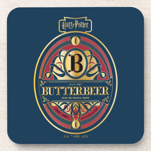 BUTTERBEER™ Vertical Logo Coaster (Front)