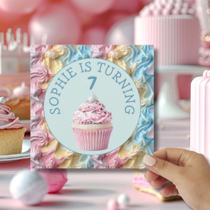 Buttercream Icing Party Birthday Invitation