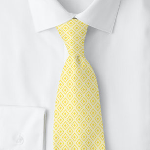Buttercream Notched Diamond Tie