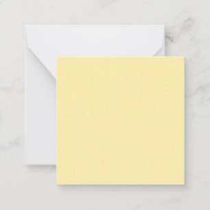 Buttercream Solid Colour Card