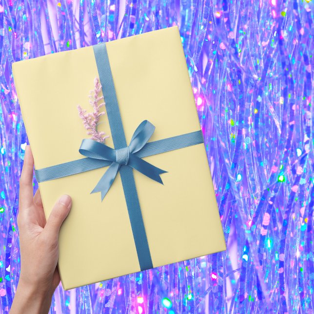 Buttercream Solid Colour Wrapping Paper (Creator Uploaded)