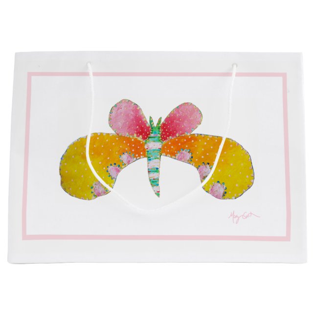 Buttercup Butterfly  Large Gift Bag (Front)