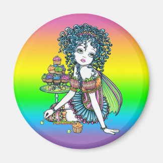 "Buttercup" Cup Cake Couture Fairy Art Magnet
