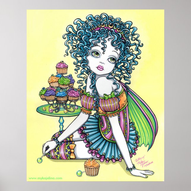 "Buttercup" Cute Cup Cake Fairy Poster (Front)