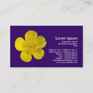 Buttercup - Dark Violet Business Card
