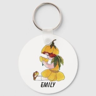 Buttercup Flower Child Funny Cute Little Girl Key Ring