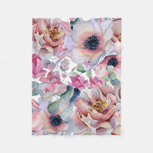 Buttercup Flower Fleece Blanket