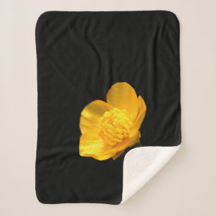 Buttercup Flower sbcnm Sherpa Blanket