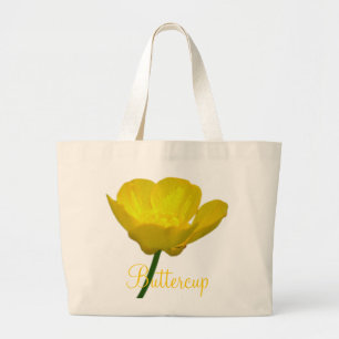 Buttercup Flower Tote Bag Wildlfower Beach Bags