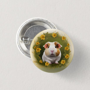 Buttercup Guinea Pig, 3 Cm Round Badge